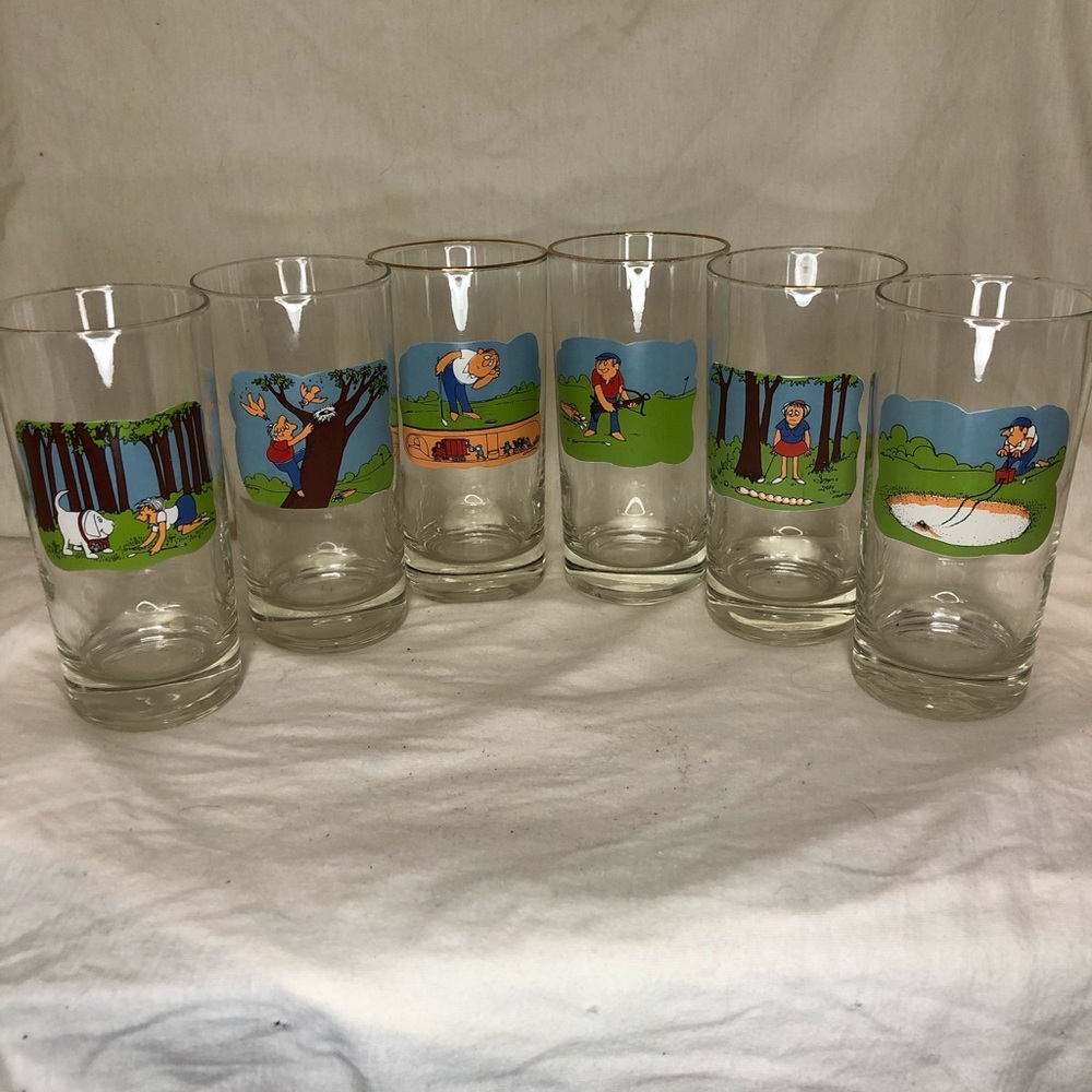 X6 Ashby High Ball Cartoon Golf Glasses